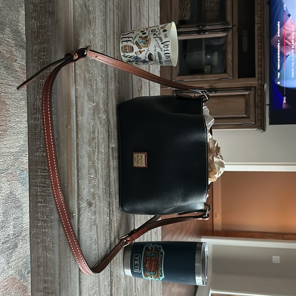 Dooney & Bourne small shoulder bag black pebble leather - Picture 4 of 5